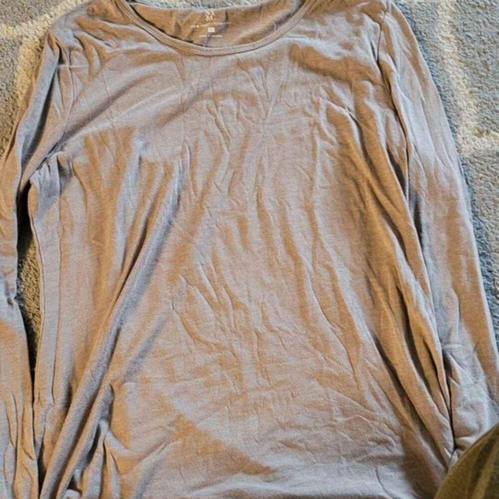 Womens Size XL Light Brown Long Sleeve Shirt